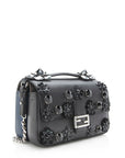 FNDI Leather Flowerland Micro Double Baguette Shoulder Bag (SHF-11505)