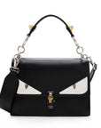 FNDI Leather Monster Eyes Kan I Medium Shoulder Bag (SHF-16010)