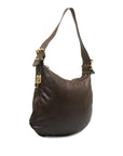 FNDI Leather Oyster Shoulder Bag (SHG-P6A7z8)