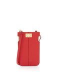 FNDI Leather Peek A Phone Pouch Crossbody (SHF-aRr6gZ)