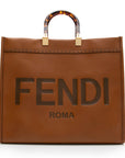 FNDI Leather Sunshine Large Shopper Tote (SHF-18055)