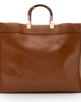 FNDI Leather Sunshine Large Shopper Tote (SHF-H9Z314)