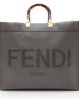 FNDI Leather Sunshine Large Shopper Tote (SHF-V85fxB)