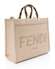 FNDI Leather Sunshine Medium Shopper Tote (SHF-VVIsQc)