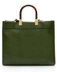 FNDI Leather Sunshine Medium Shopper Tote (SHF-TeDYFF)