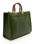 FNDI Leather Sunshine Medium Shopper Tote (SHF-TeDYFF)