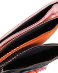 FNDI Leather Triplette Clutch Bag (SHG-sSklWg)