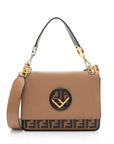 FNDI Leather Zucca Kan I Medium Shoulder Bag (SHF-yPmLhG)