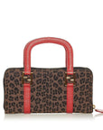 FNDI Leopard Print Canvas Handbag (SHG-27780)