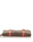 FNDI Leopard Print Canvas Handbag (SHG-27780)