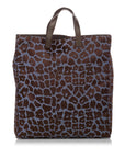 FNDI Leopard Print Nylon Tote Bag (SHG-31059)