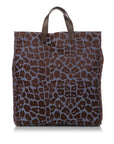 FNDI Leopard Print Nylon Tote Bag (SHG-31059)