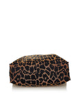 FNDI Leopard Print Nylon Tote Bag (SHG-33837)