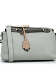 FNDI Medium By The Way Leather Satchel (SHG-PCzgHA)