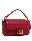 FNDI Medium Embossed Zucca Baguette (SHG-nWpDEM)