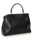 FNDI Medium Peekaboo Leather Satchel (SHG-34345)