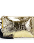 FNDI Metallic FF Tassel Clutch Bag (SHG-TuKBOV)
