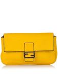 FNDI Micro Baguette Leather Crossbody Bag (SHG-31443)