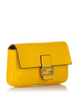 FNDI Micro Baguette Leather Crossbody Bag (SHG-31443)