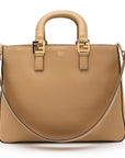FNDI Calfskin Romano Selleria FF Handle Medium Tote (SHF-23375)