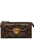 Brown LV Monogram Portefeuille Astrid Long Wallets