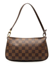 Brown LV Damier Ebene Pochette Accessoires Shoulder Bag