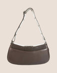 CHRISTIAN DOR BROWN LEATHER STREET CHIC COLUMBUS SHOULDER BAG