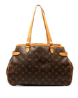 Brown LV Monogram Batignolles Horizontal Tote Bag