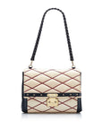 Beige LV Malletage Pochette Flap Bag