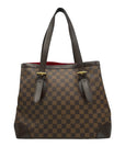 Brown LV Damier Ebene Hampstead MM Tote Bag