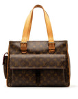 Brown LV Monogram Multipli-Cite Tote Bag