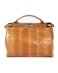 FNDI Large Python Peekaboo Bag