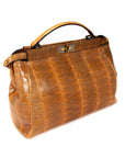 FNDI Large Python Peekaboo Bag
