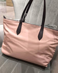 BBERRY Small Rose Beige Logo Branded Nylon Tote Bag