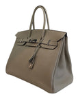 HRMS Birkin 35 Gris Tourterelle Leather PHW