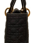 Christian DOR Black Nylon Mini Lady DOR Bag