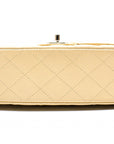 CHNL A01112 Medium Classic Double Flap Beige Caviar 25.5CM Shoulder Bags Shw