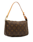 Brown LV Monogram Pochette Accessoires Shoulder Bag