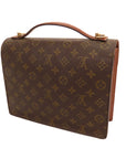 Brown LV Monogram Monceau 28 Satchel