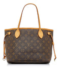 Brown LV Monogram Neverfull PM Tote Bag