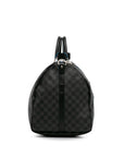 Black LV Damier Graphite Keepall Bandouliere 55 Travel Bag