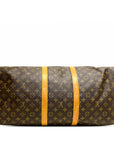 Brown LV Monogram Keepall Bandouliere 55 Travel Bag
