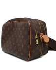 Brown LV Monogram Reporter PM Crossbody Bag