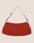 CHRISTIAN DOR RED LEATHER BONDAGE BAG