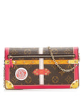 Brown LV Monogram Summer Trunks Pochette Crossbody Bag
