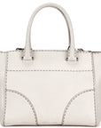 PRD BK TALCO CITY CALF LEATHER WAY BAG SILVER HARDWARE, WITH CARD, STRAP & DUST COVER