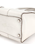PRD BK TALCO CITY CALF LEATHER WAY BAG SILVER HARDWARE, WITH CARD, STRAP & DUST COVER