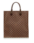 Brown LV Damier Ebene Sac Plat Tote Bag