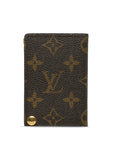 Brown LV Monogram Porte-Cartes Credit Pression Card Holder