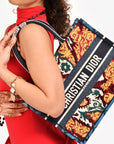 Christian DOR Small Multicolour Book Tote